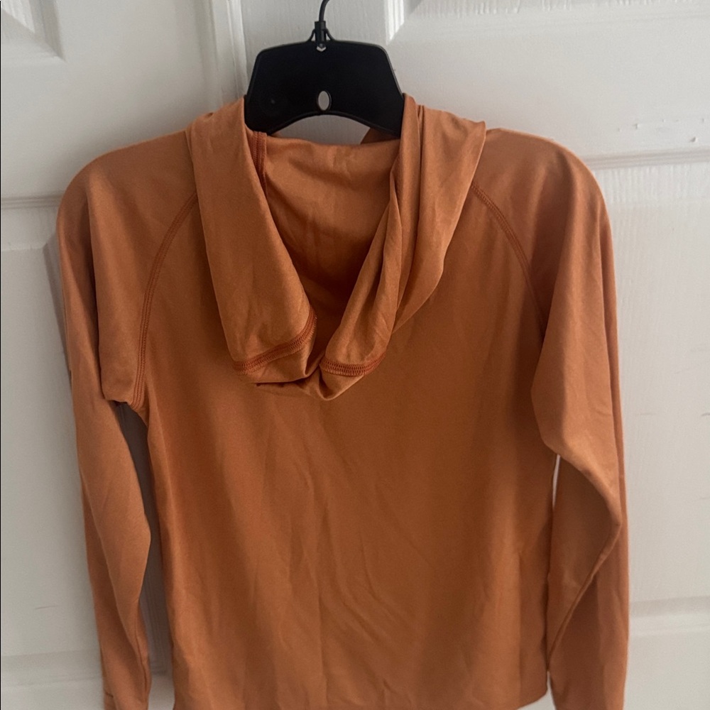 Columbia Burnt Orange Hooded Shirt - Picture 3 of 3